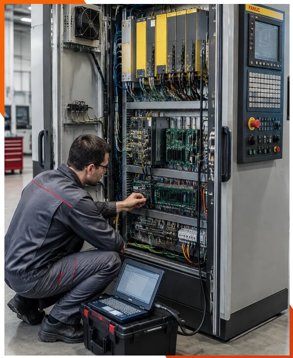 Ремонт систем ЧПУ FANUC промышленных станков в Курчатове